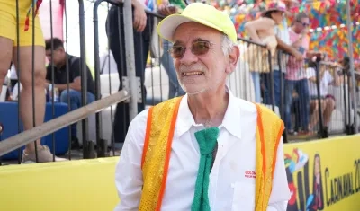 El Gobernador Eduardo Verano durante la Batalla de Flores.
