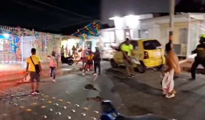 Momento en que ocurrió la riña en Carrizal. 