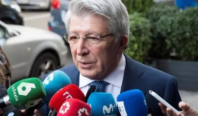 Enrique Cerezo, presidente del Atlético de Madrid.  