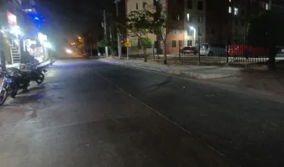 Lugar del accidente. 