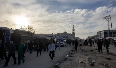 Centro de Gaza, afectado por los bombardeos de Israel.