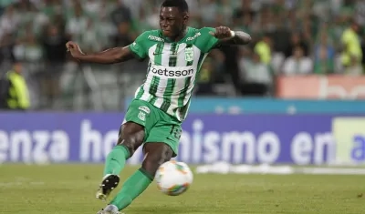 Marino Hinestroza, delantero de Nacional, principal novedad en la Selección Colombia.