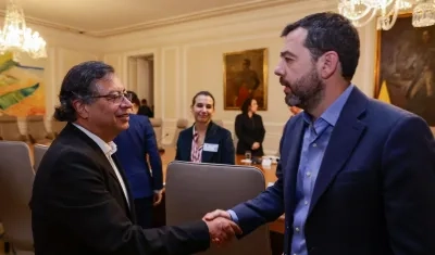 El Presidente Gustavo Petro y el Alcalde de Bogotá, Carlos Fernando Galán.