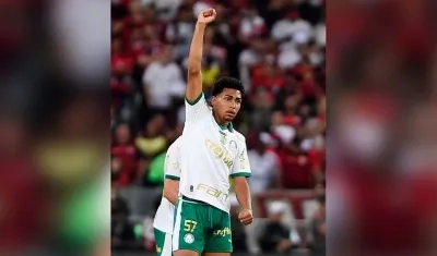 Luighi Hanri, delantero del Palmeiras sub-20.