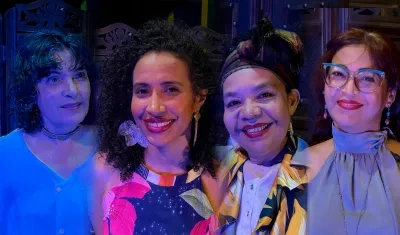 Vicky Osorio, Oniris Bonilla, Diana Flórez y Silvia Miranda, las invitadas. 