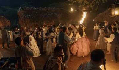 Una de las escenas de la producción.