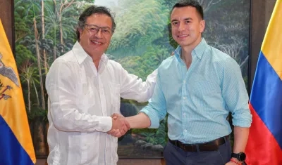 Gustavo Petro y Daniel Noboa.