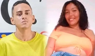 Alí Javier Bracho Ochoa, presunto extorsionista muerto, y Mildrey Fernanda Cuadro Medina, asesinada.