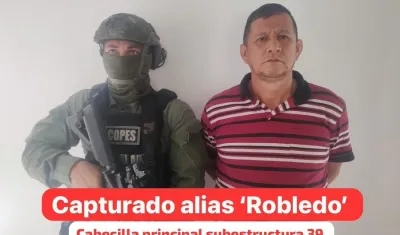 Olivo Guantiva Moreno, alias ‘Robledo’.