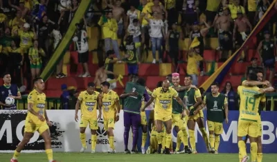 Jugadores del Atlético Bucaramanga. 