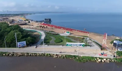 Imagen aérea de La Playa de Puerto Mocho.