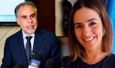 Armando Benedetti y Lina Arbeláez.