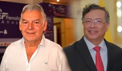Jaime Cabal y el Presidente Gustavo Petro. 