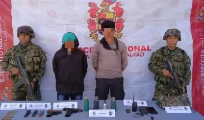 Capturados por el Ejército. 