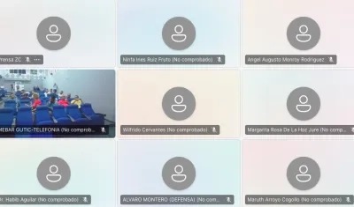 Aspecto de la audiencia virtual sobre la presunta red de robo de tierras en Soledad. 