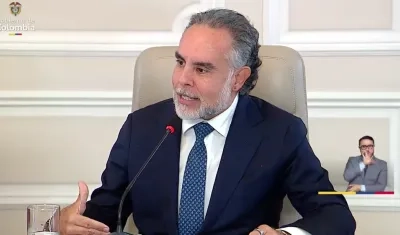 Armando Benedetti, ministro del Interior. 