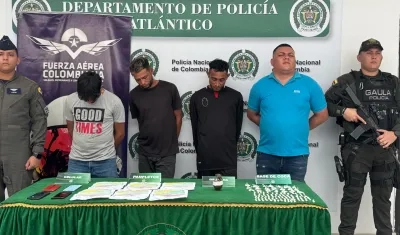 Las capturas fueron realizadas en conjunto por el Gaula de la Policía y la Fuerza Aeroespacial Colombiana. 