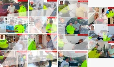 Capturados por la Policía y Fiscalía. 