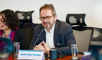 Carlos Ruiz Massieu, secretario general de la ONU en Colombia. 