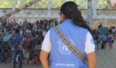 Chaleco de la Organización de las Naciones Unidas.