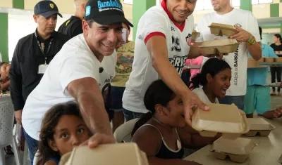 Alex Char y Teófilo Gutiérrez.