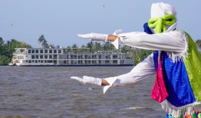 Crucero AmaMagdalena en su arribo a Barranquilla. 
