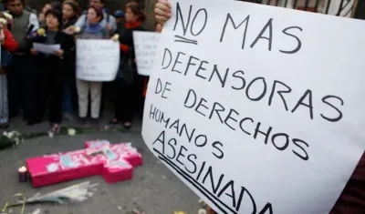 Los Defensores de Derechos Humanos están vulnerables ante la violencia en Colombia. 