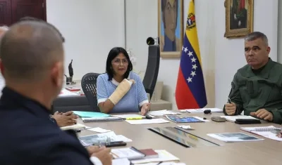 Delcy Rodríguez, vicepresidenta ejecutiva de Venezuela.