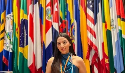 Emily del Villar, estudiante de Ciencia Política y Derecho en la Universidad del Atlántico.