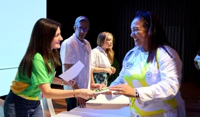 Aspecto de la ceremonia de graduación.