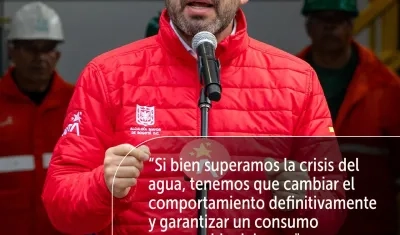 El alcalde de Bogotá, Carlos Fernando Galán