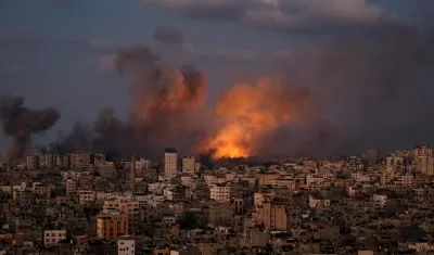 Destrucción en Gaza por los ataques de Israel.