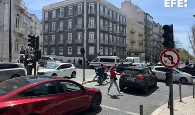 Semáforos no funcionan en Portugal.