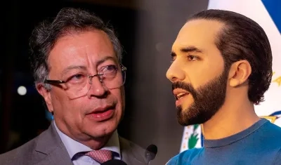 Gustavo Petro y Nayib Bukele. 