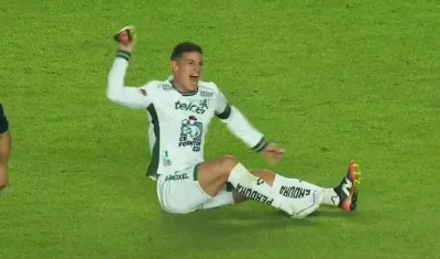 Momento de la iracunda reacción de James Rodríguez.