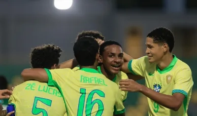 Jugadores de Brasil. 