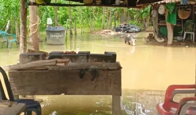 Inundaciones en La Mojana por desbordamiento del Río Cauca.