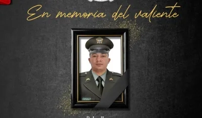 Patrullero Lenin Rafael Suárez Osorio. 