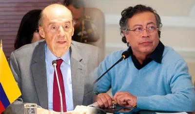 Álvaro Leyva y Gustavo Petro.