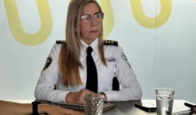 Lourdes Peña, Directora Nacional de Bomberos.