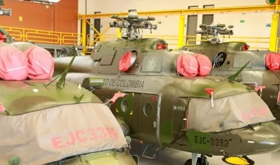 Helicópteros rusos Mi-17.