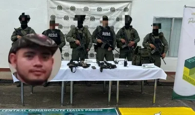 Alias 'May' con material incautado.