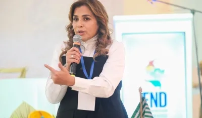 La Gobernadora del Meta, Rafaela Cortés Zambrano.