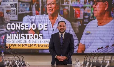 El ministro de Minas y Energía, Edwin Palma. 