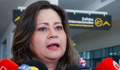 La ministra de Transporte, María Fernanda Rojas.