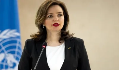 La ministra de Exteriores adjunta de Ucrania, Mariana Betsa. 