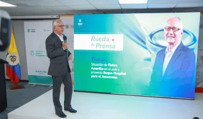 El Ministro de Salud, Guillermo Alfonso Jaramillo.