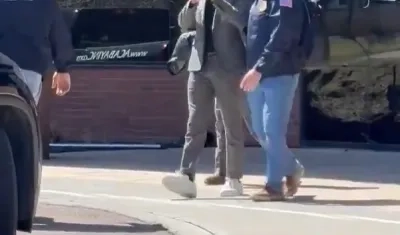 Mohsen Mahdawi, al momento de ser capturado.