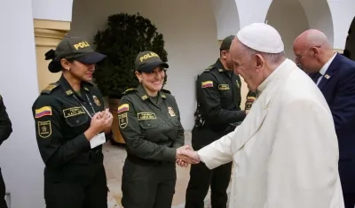 El Papa Francisco tras su visita a Colombia en septiembre del 2017.  
