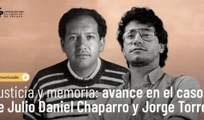 Los dos periodistas asesinados a principio de la década de los 90. 